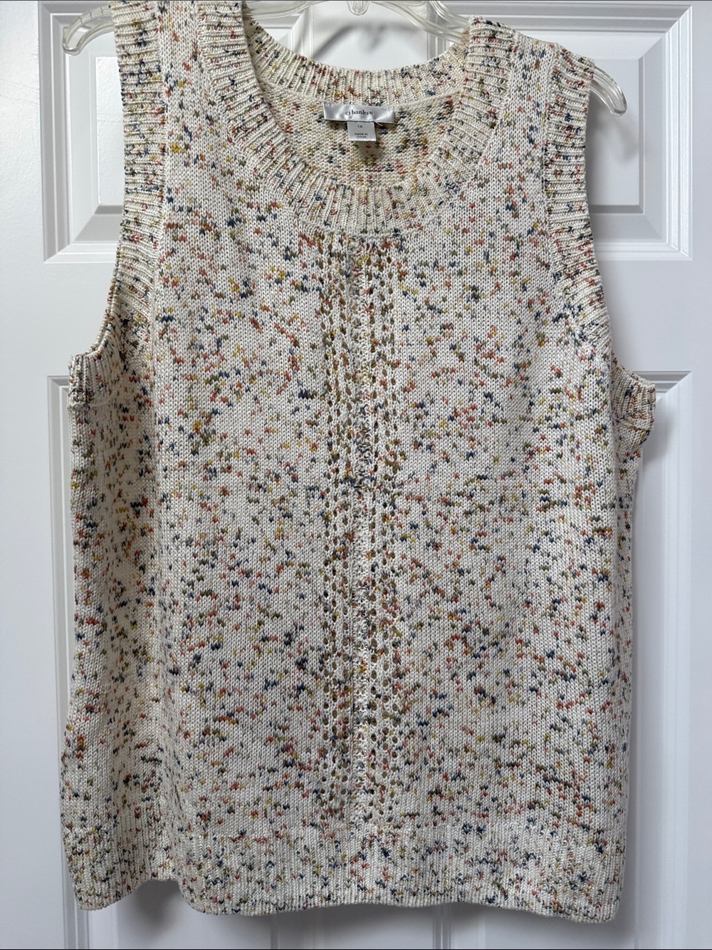Cj banks sweater vest plus size 1X